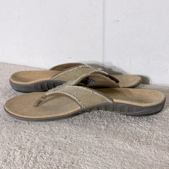 Spenco Yumi Plus Straw Java Cork Flip Flops 10 - Picture 12 of 14